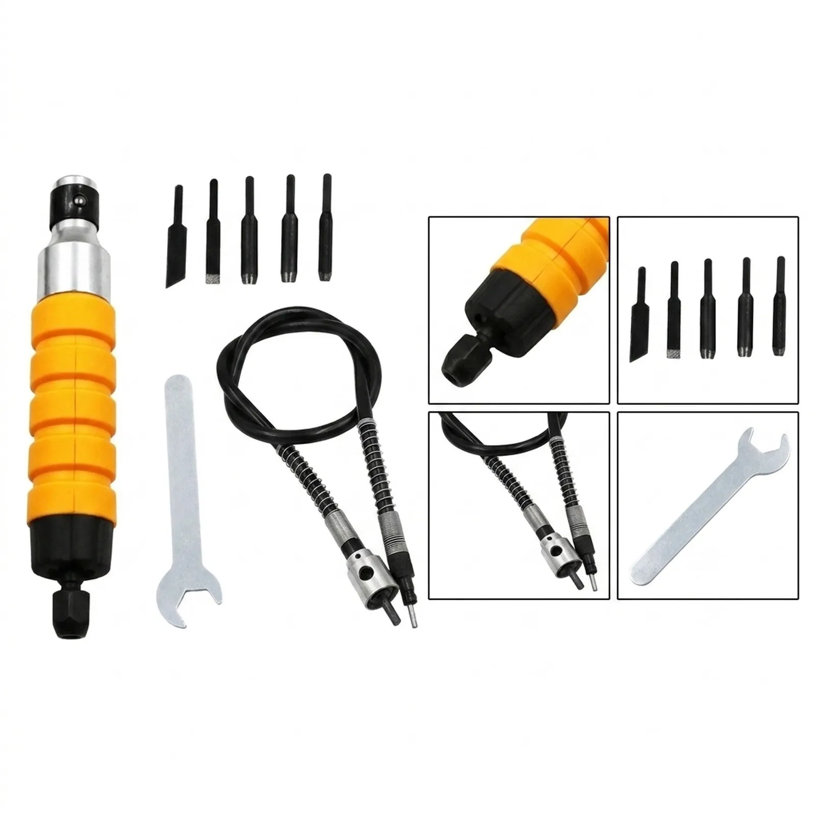 1Set/8Pcs Carving Tool Set 16*3cm For Woo Furniture Engraving Furniture Wood Carving Tool Electric Chisel Woodworking Grinding