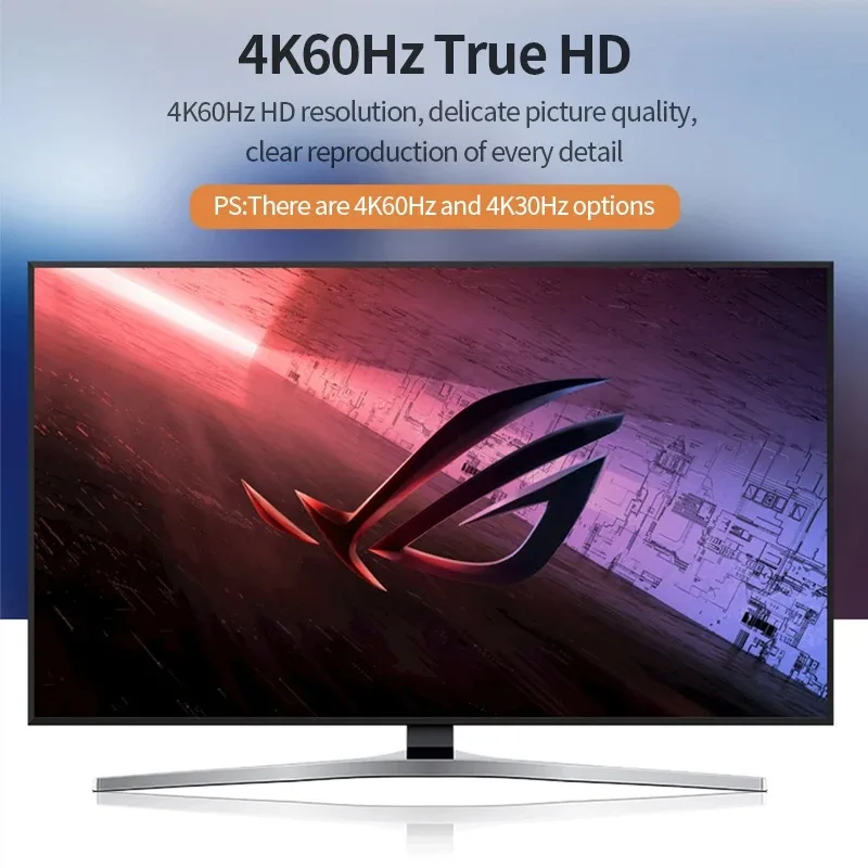 4K@60Hz HD DisplayPort アダプター USB 電源ケーブル付き コンピューターゲームモニター用単方向 HDMI 互換 DP コンバーター
