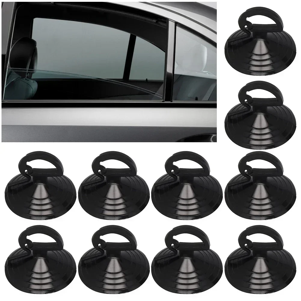 

10pcs Auto Suction Dovetail Clear Cups Auto Sunshade Hook Suckers Pad Holder Strong Glass Windshield Sunshade Suction Cups