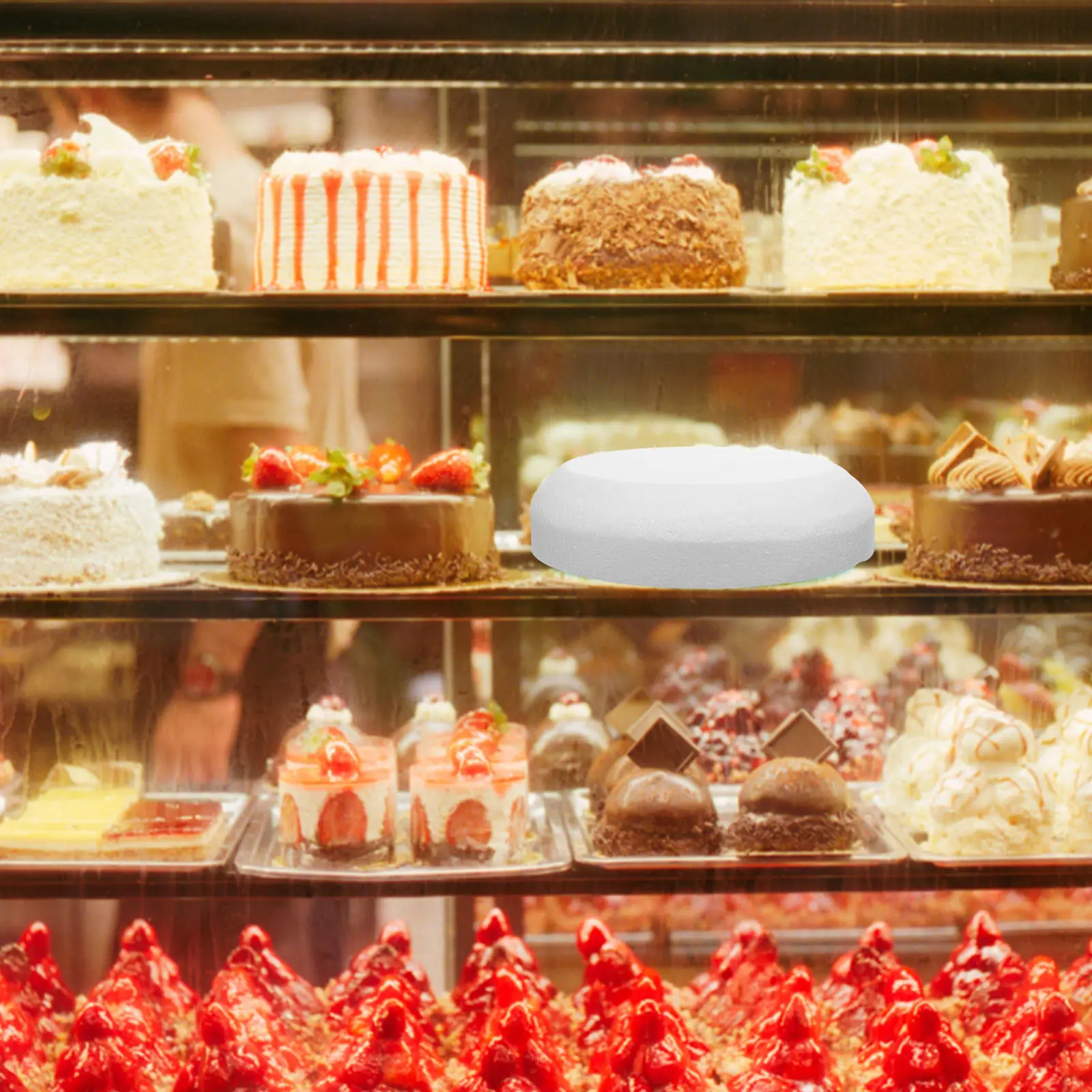 Foams Cake Dummies Arc Shape Creative Cake Foam Molds for Wedding Shop Window Display Decorative DIY Baking Craft Supplies