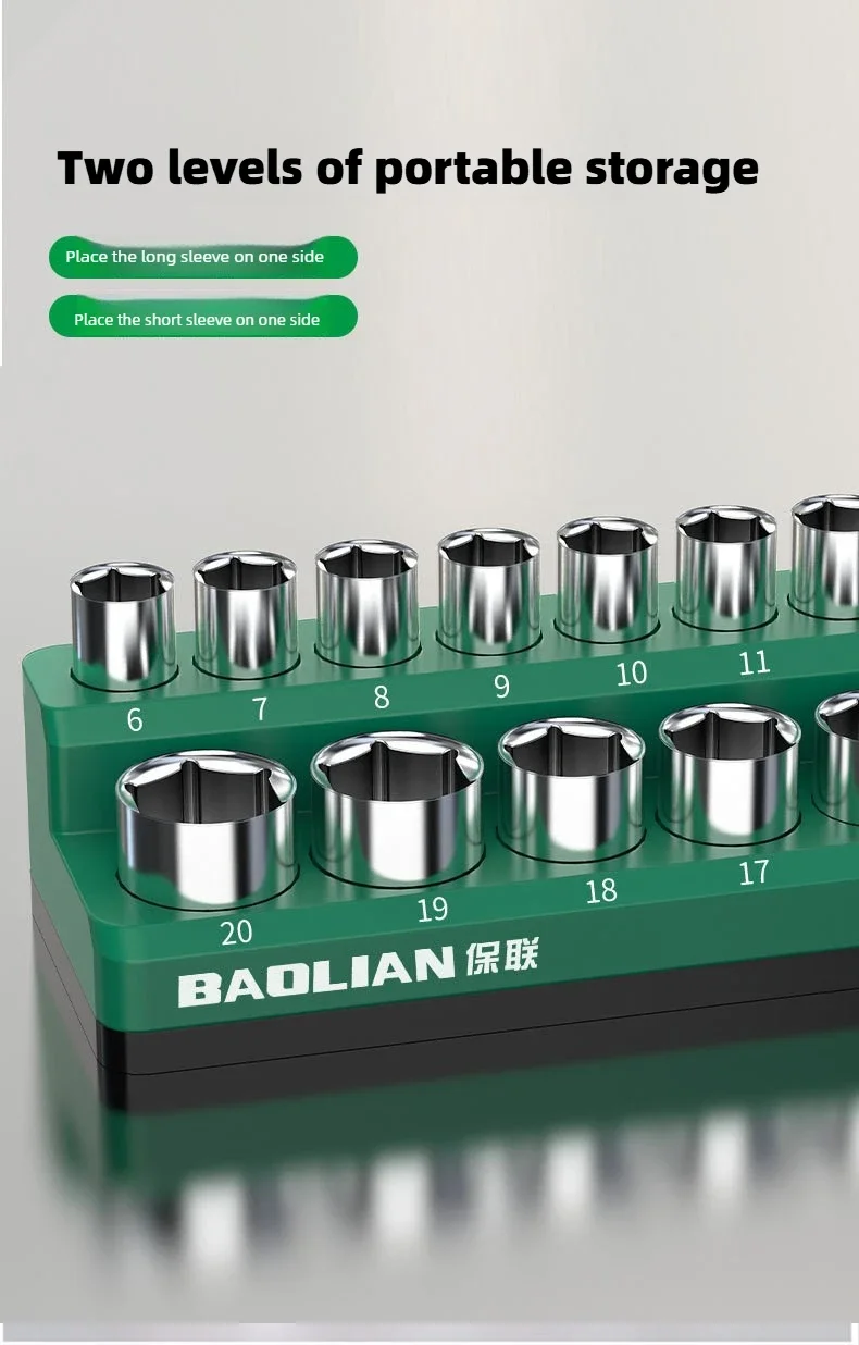 BAOLIAN Auto-Reparatur Magnetischer Aufbewahrungsständer mit Anti-Verlust-Funktion und starkem Magnet zum Einsetzen von Werkzeugen für die Organisation von Autoteilen – Detail 4