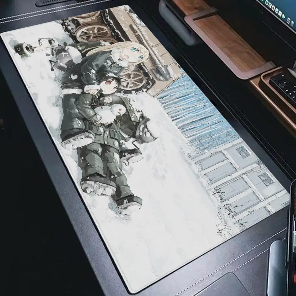 

Shoujo Shuumatsu Ryokou Mouse Pad Large PC Cartoon Gaming Accessories Protector Office Laptop Desk Mat Carpet Mause Pads Desk