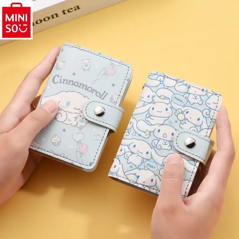 MINISO Sanrio Fashion Women's Cartoon Jade Guigou Large Capacity Multi slot Demagnetization Card Clip Storage Card Bag