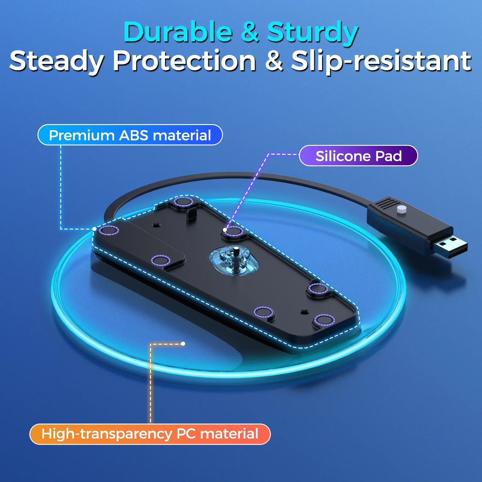 IINE RGB Vertical Stand for PS5 & PS5 Slim RGB Lighting Disc & Digital Plug and Play Easy Snap-in Installation