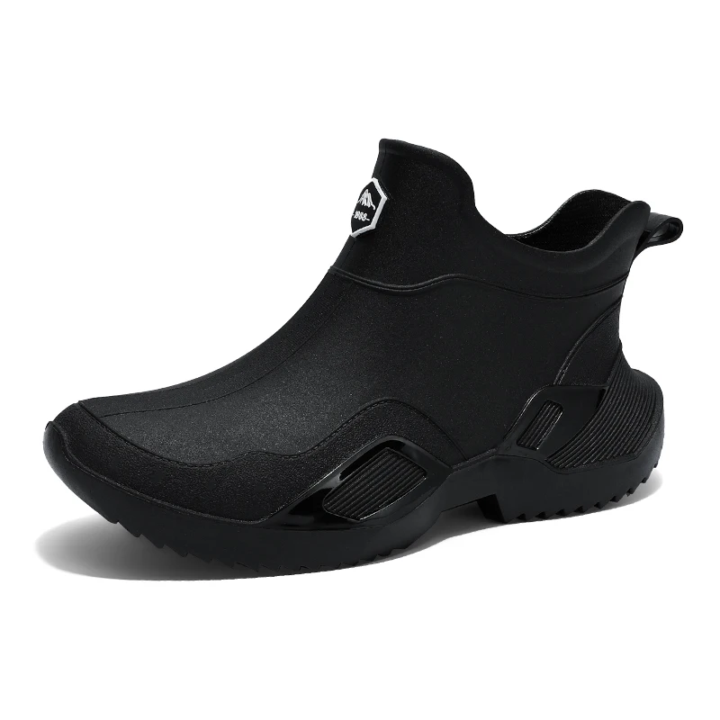 

Высококачественные мужские полусапоги для дождя: водонепроницаемые, нескользящие, износостойкие, повседневные, для работы и ежедневных прогулок