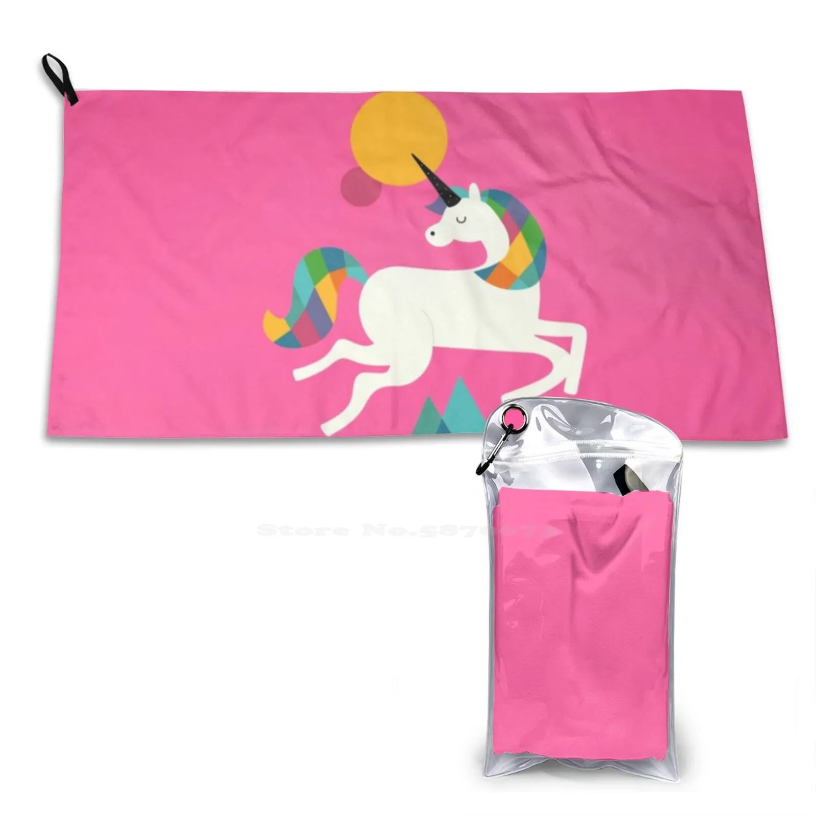 To Be A Unicorn Bathroom Swimming School Travel Soft Towels Unicorn Unique Different Courage Fantasy Dreams Universe Rainbow