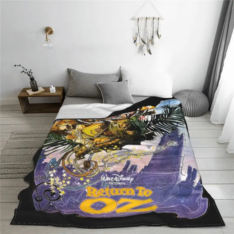 Return To Oz Movie Poster Blanket Sheet Bedspread Breathable Couch Blanket Sofa Decorative