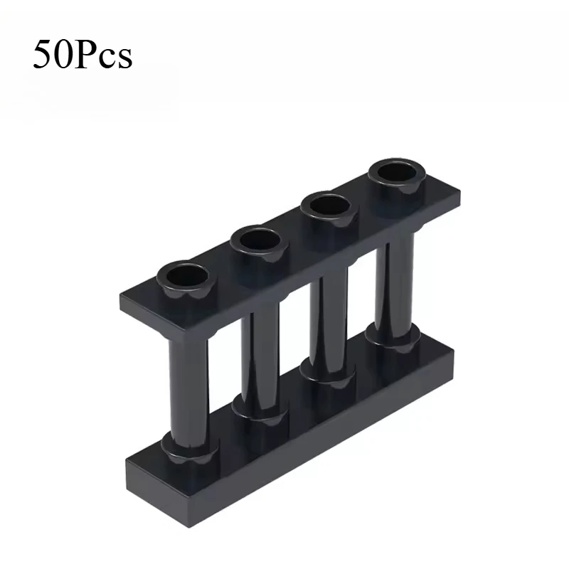 50Pcs Creative Fence Railing Building Block DIY Moc Garden Construction  Accessories Compatible with Brick Children's Toys