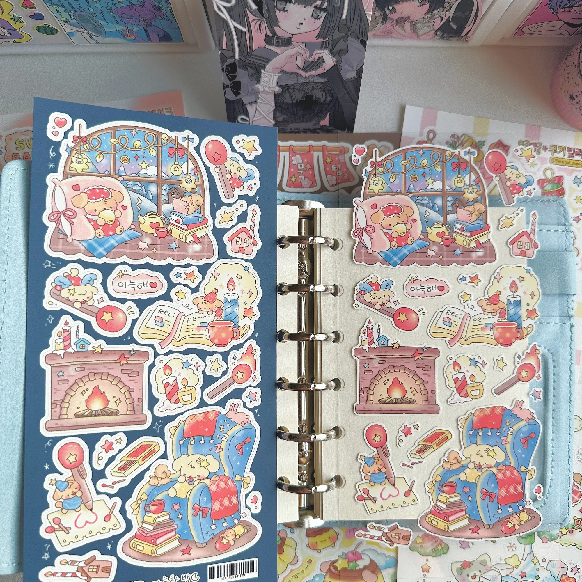 1/6PCS Korean Cute Cartoon Gra - Meal Prep Notebook review and price