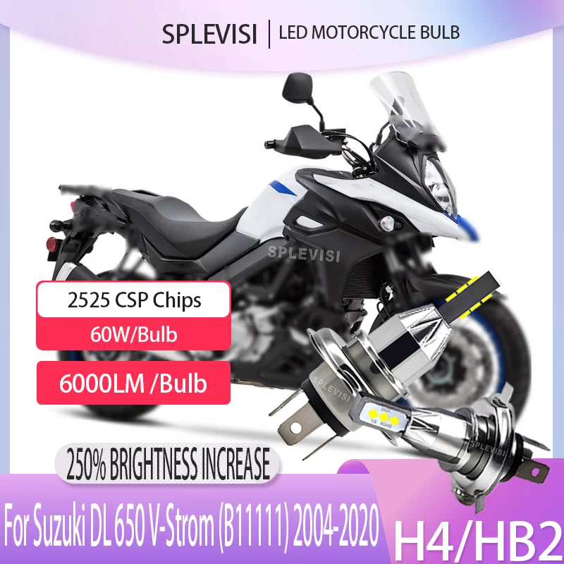 

2525 CSP LED Motorcycle Headlight - New Upgrade Instant On For Suzuki DL 650 V-Strom (B11111) 2004 2005 2006 2007 2008 2009-2020