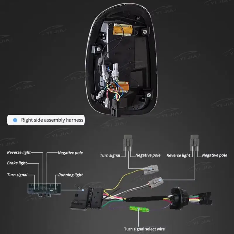 Lampu belakang LED, lampu sein perakitan lampu kabut terbalik lampu berjalan untuk BMW Mini Countryman R60 2010-2016
