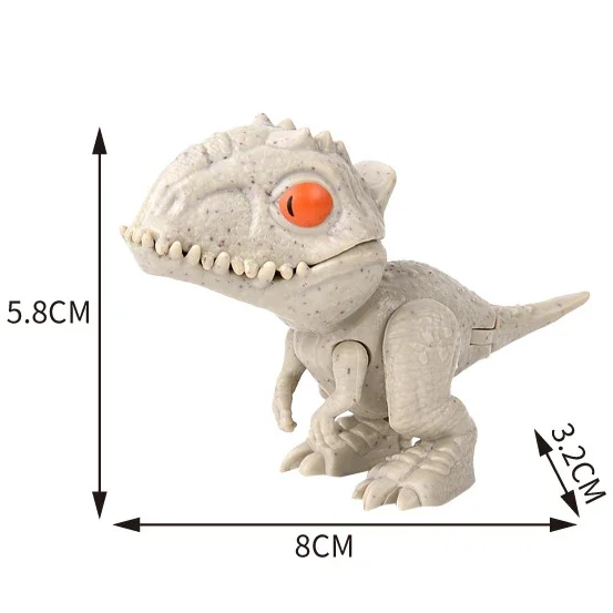 Jurassic Finger Dinosaurier Tyrannosaurus Modell Spielzeug für Kinder Finger Beißen Dinosaurier Bewegliche Gelenke Dinosaurier Spielzeug für Jungen Geschenk
