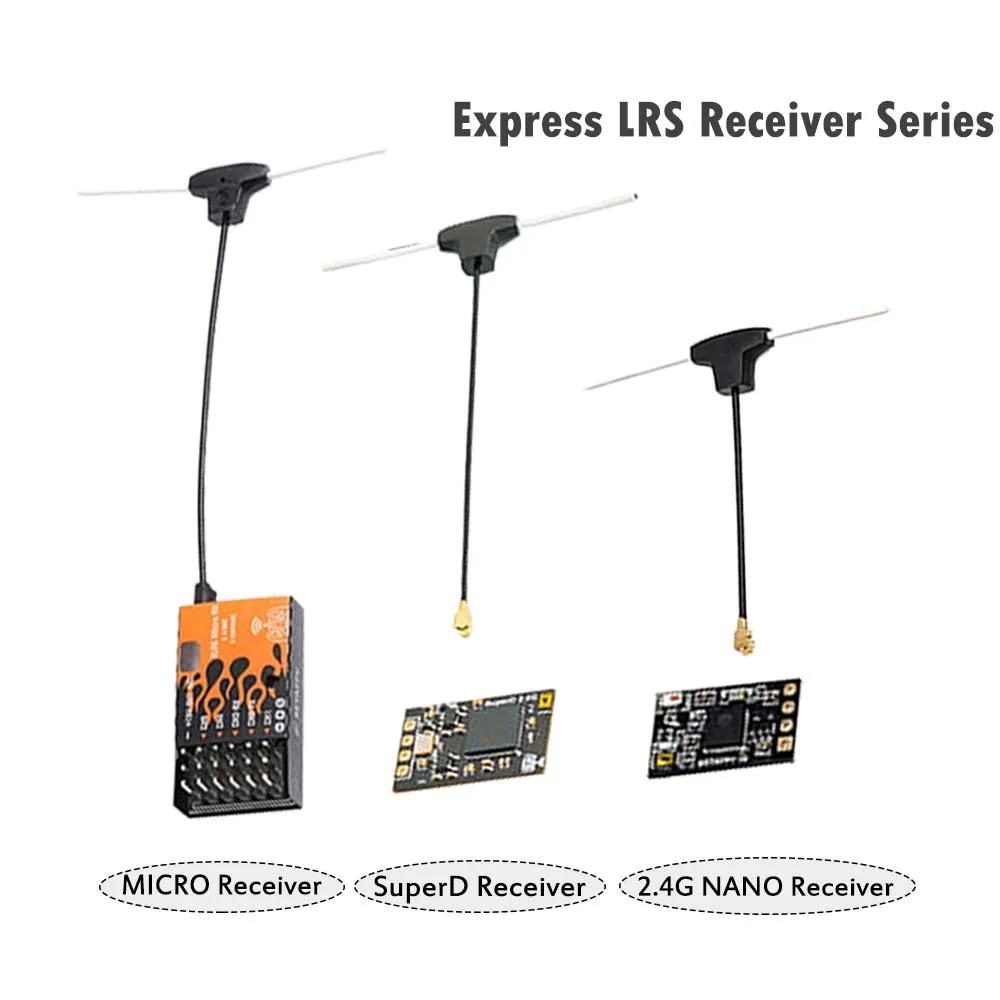 

Mini 2.4G 915MH Long Range Receiver Nano/Lite/Micro/SuperD BETAFPV ELRS Receiver Series For RC FPV Racing Drone parts