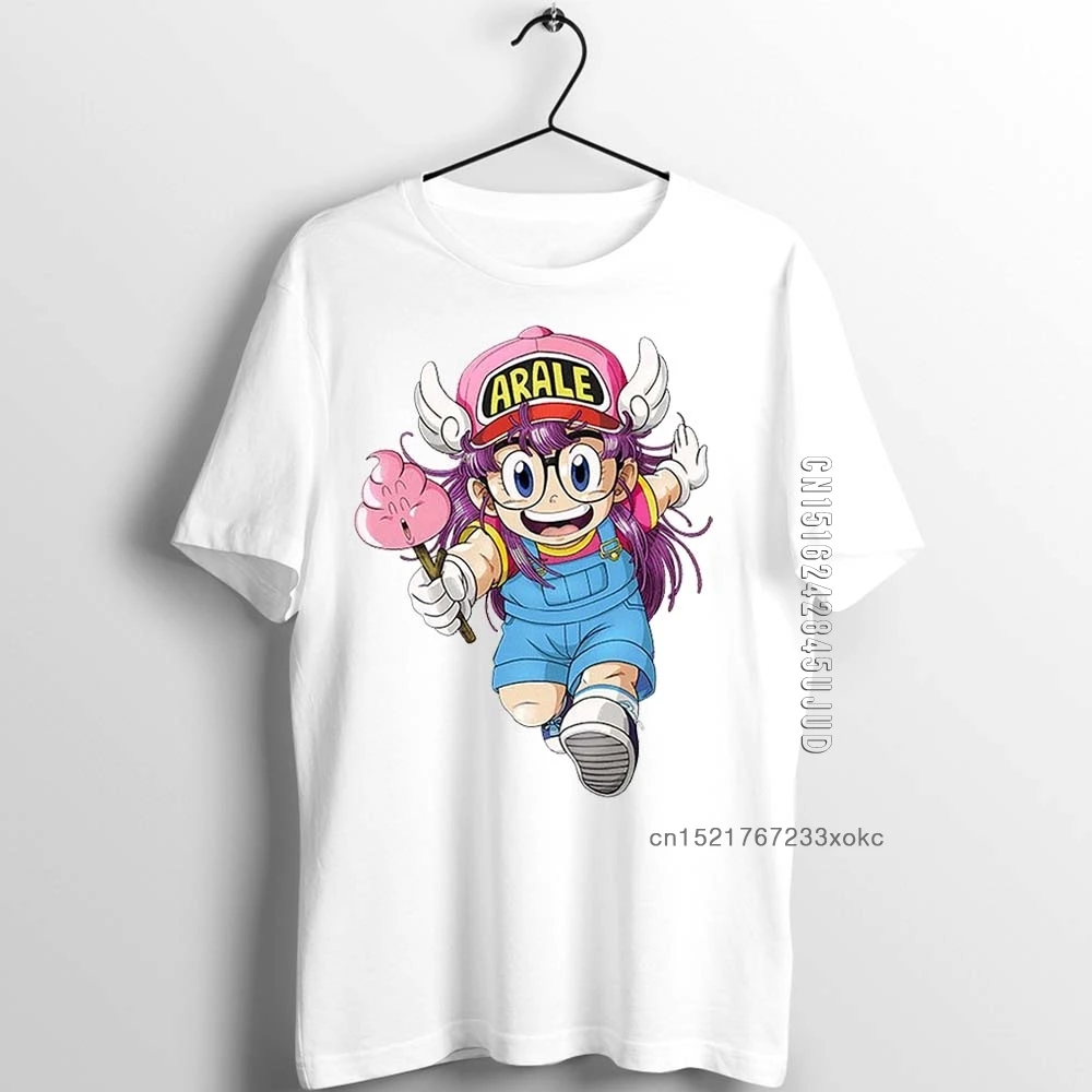 Men's T Shirt Arale Designer Anime Artwork Print Girl's Male Cotton Graphic T-shirts Adult Summer Clothes