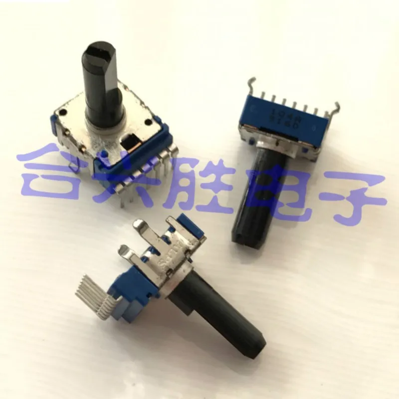 1PCS Double 7Pin Potentiometer  RK14 Type A50K B50K A100K A104 A503 B503 Coats Amplifier Volume Potentiometer