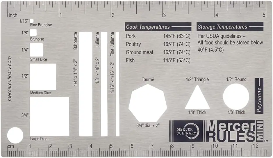 

Прецизионная мини-линейка для точного измерения при приготовлении пищи и выпечке