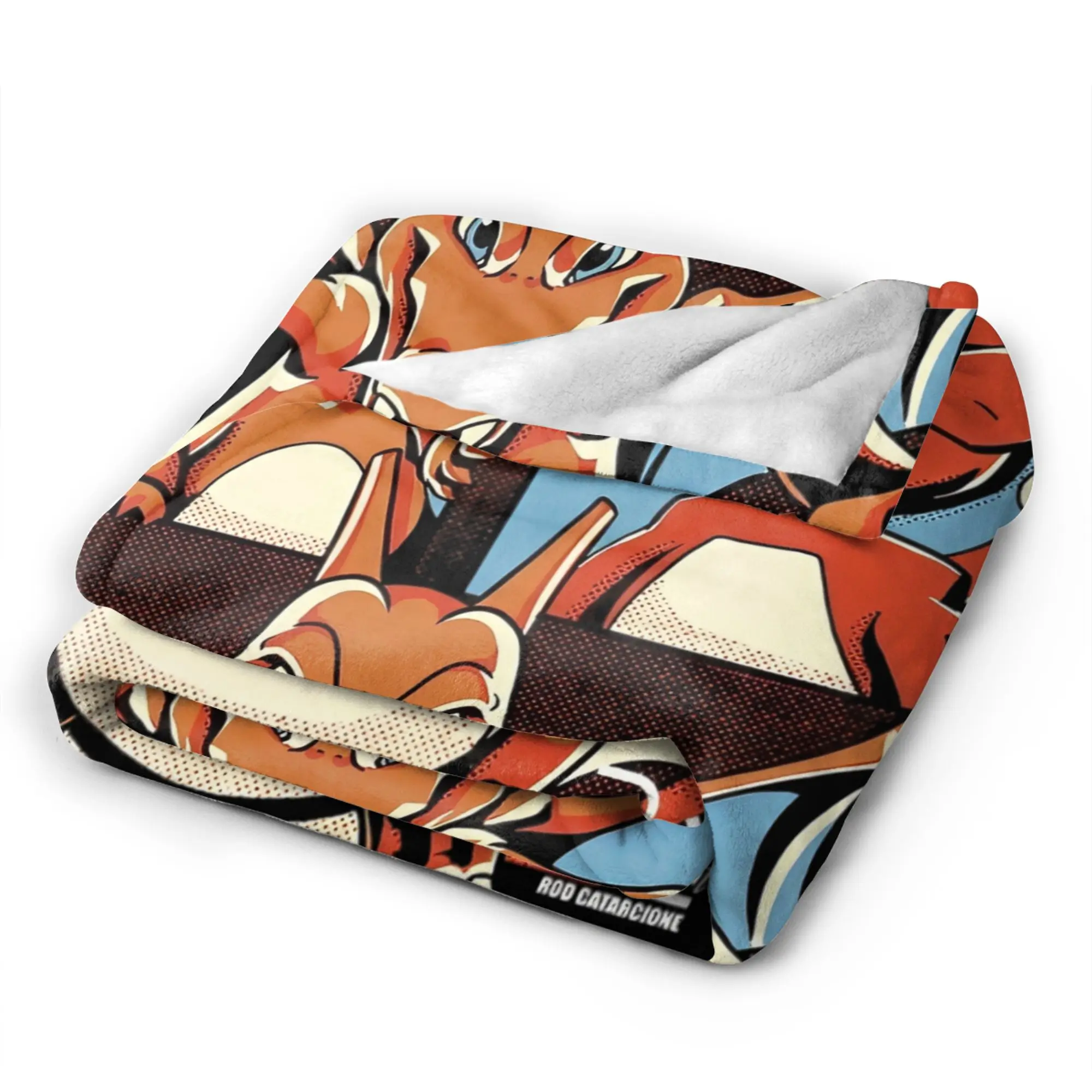 البوكيمون المرجان الصوف أفخم رمي البطانيات Charmander Charmeleon Charizard بطانية للفراش الأريكة الدافئة أفخم رقيقة لحاف ،