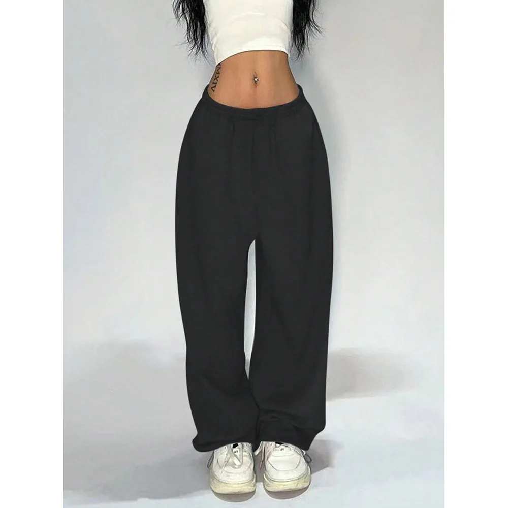 

Straight Casual Pants Women's 2025 Summer New Loose Solid Color Wide-leg Versatile Trousers European and American