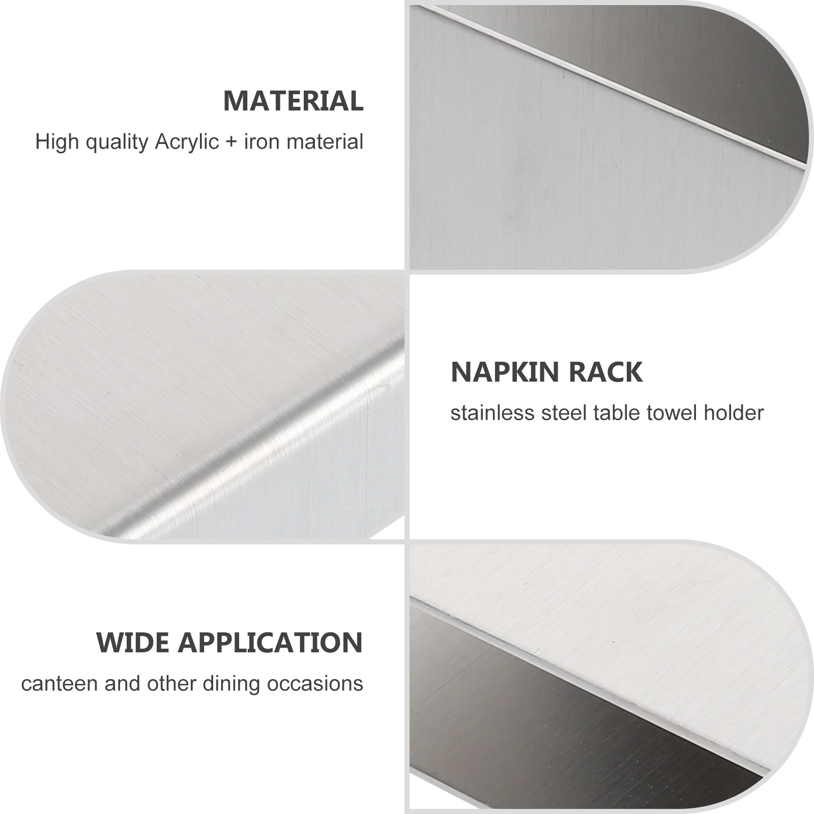 

1pc Creative Nordic Napkin Holder Stand For Home Restaurant Tissue Rack Modern Saving Wear Resistant Desktop