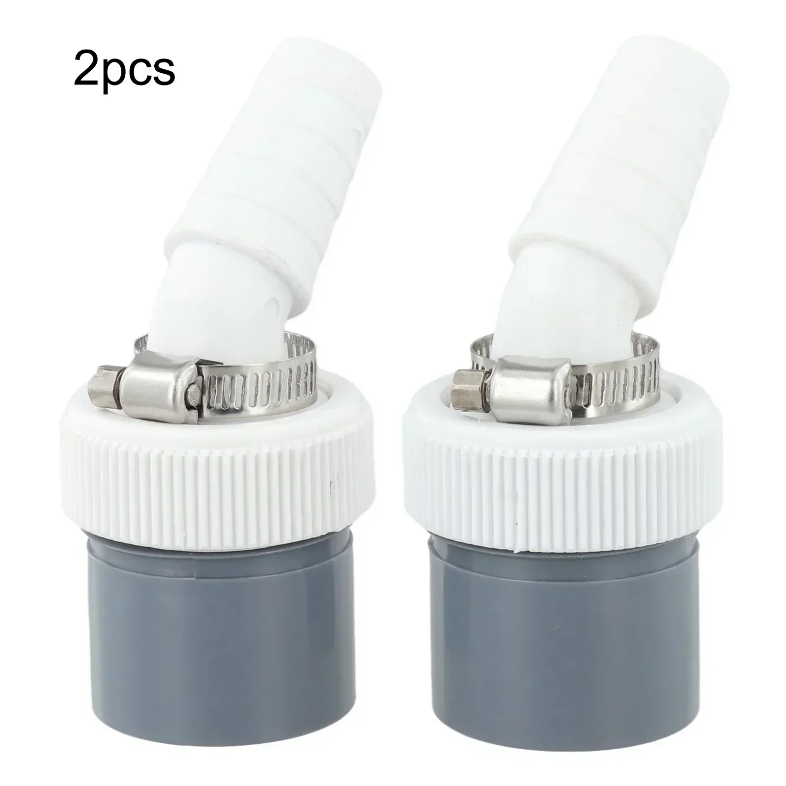 2pcs Washing Machine Drain Adapter 45-degree Angled Inlet Nozzles With Drain Line Input Diameter 18-24MM Pipe Diameter 40MM