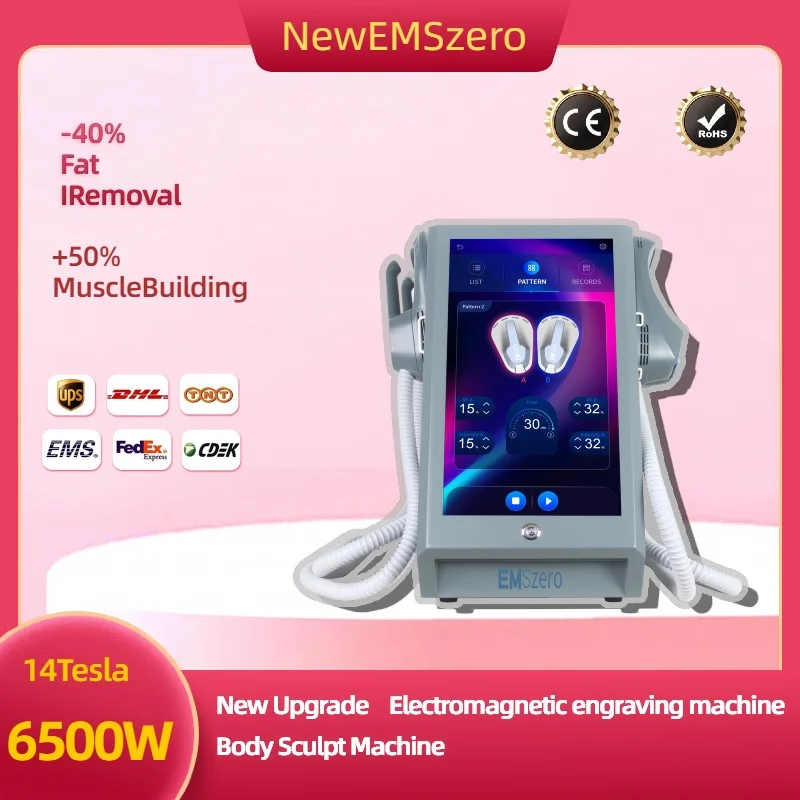 Professional Hi-emt Body Sculpt Machine 2024 Portable Ems Zero Neo Tesla RF 6500W Emszero Muscle Stimulator Slimming Device