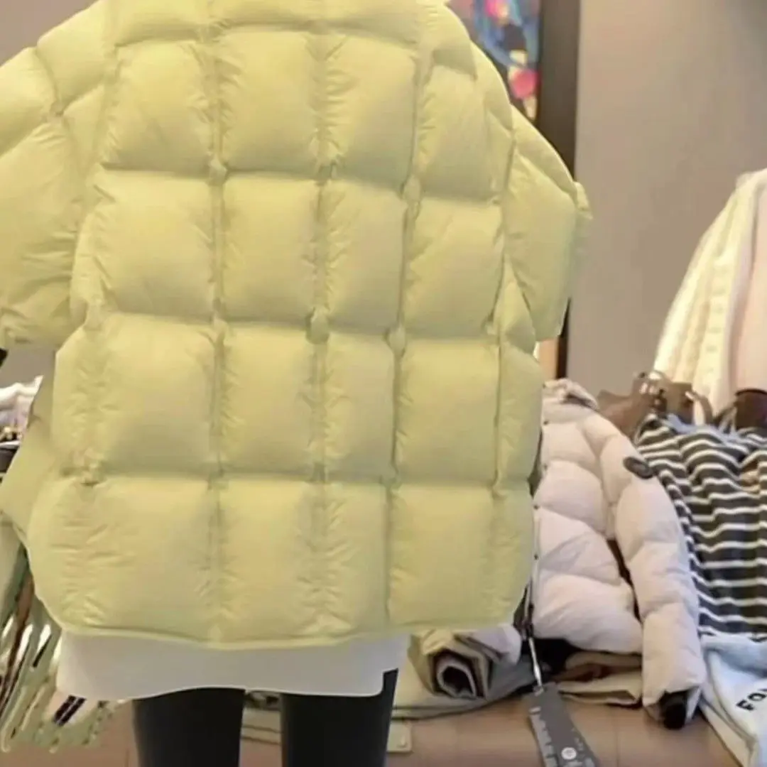 

Puffer Parkas Woman Clothes Womens British Style Classic Winter Cotton-Padded Thick Warm Hooded Long-Sleeved Fashion Casual Vibe