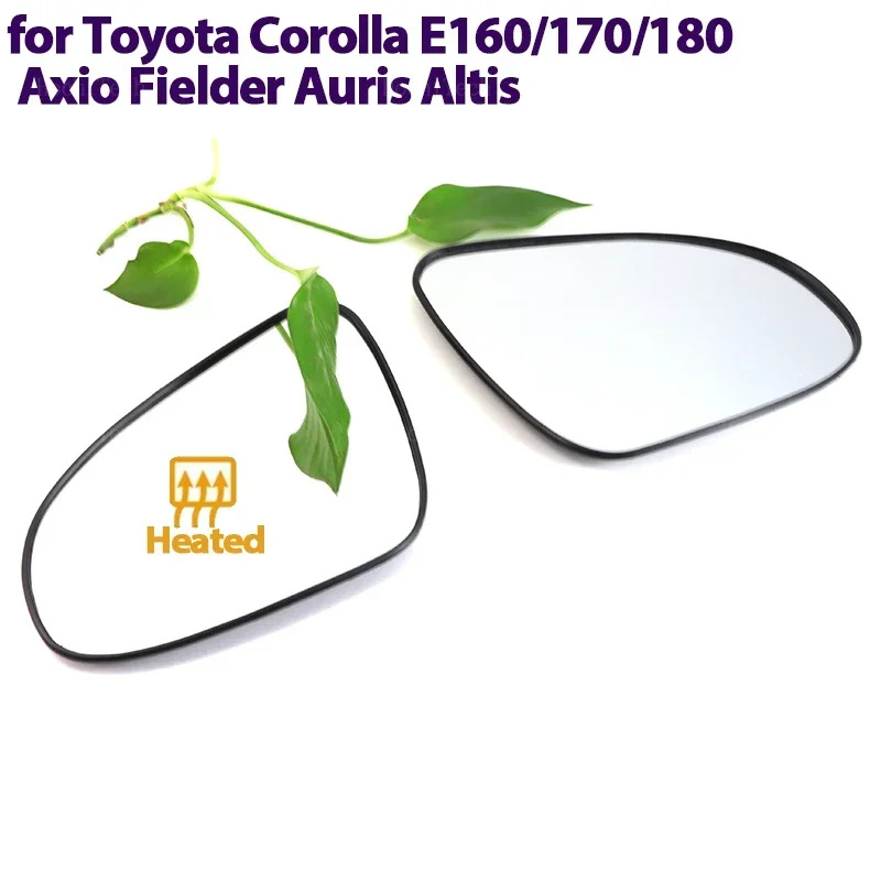 Heated Clear Rear View Side Mirror Glass Lens For Toyota Corolla E160 E170 E180