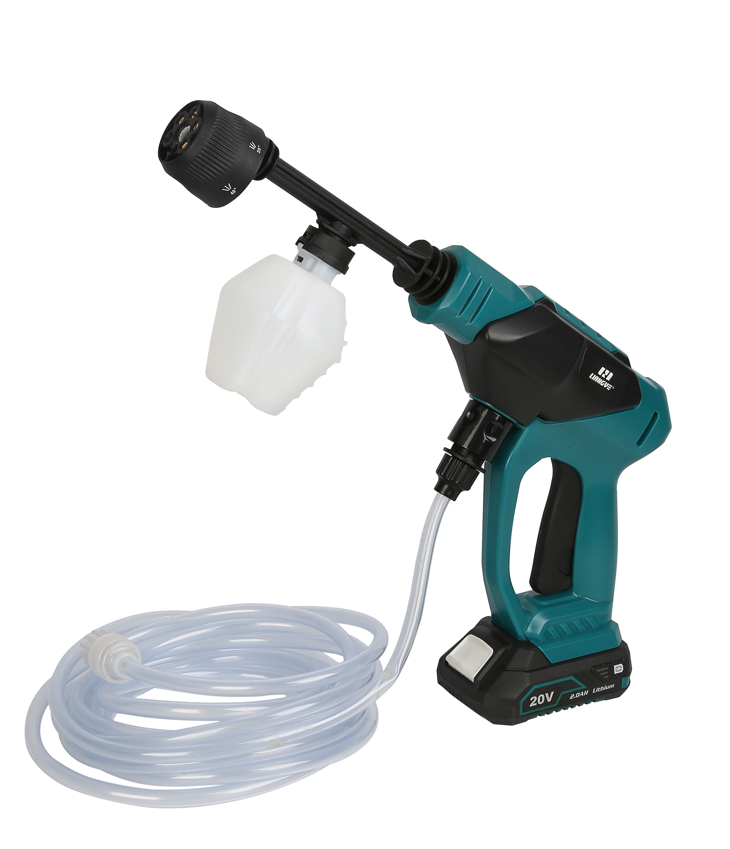 

China New Portable Battery Operated Wireless Cleaning Power Tool Electric Car Washing Machine Cordless High Pressure Car Washer