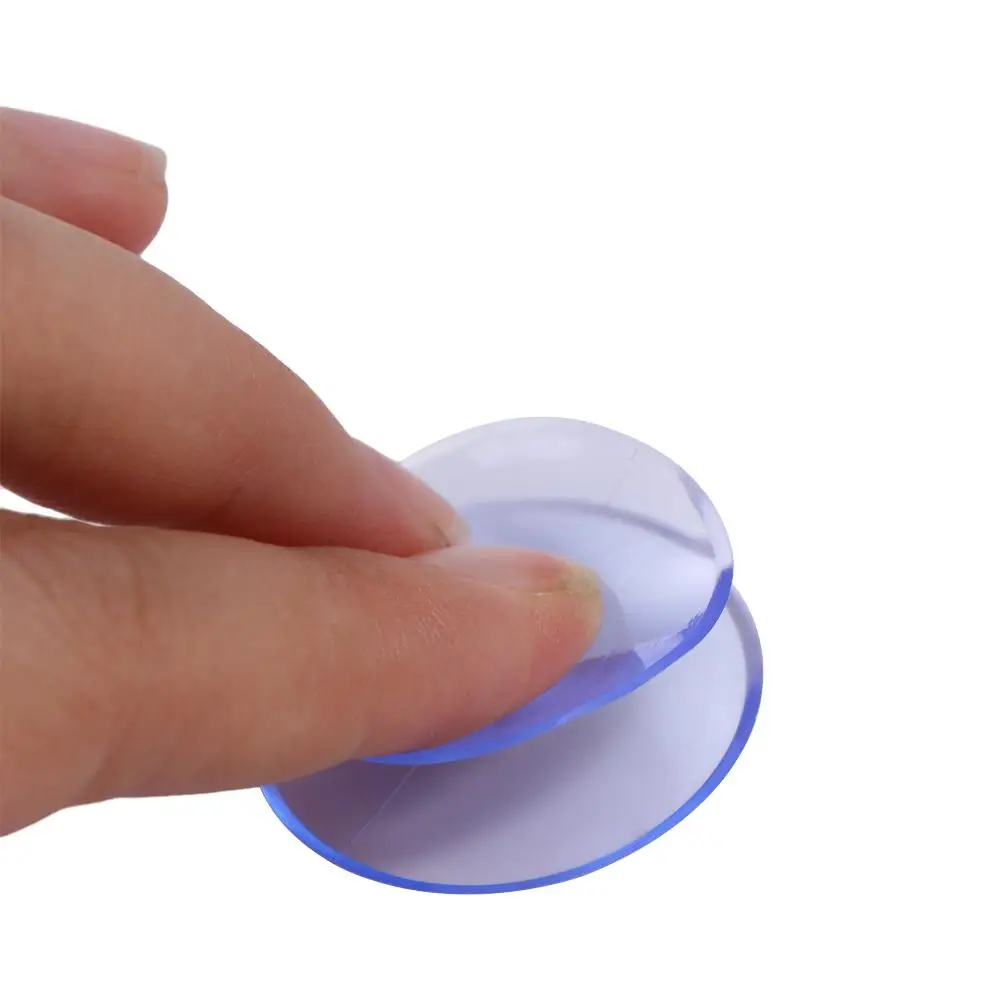 20Pcs Top Spacer PVC Double-Sided Suction Cup Vacuum Non-Slip Vacuum Suckers Transparent Without Trace Sucker Pad Table