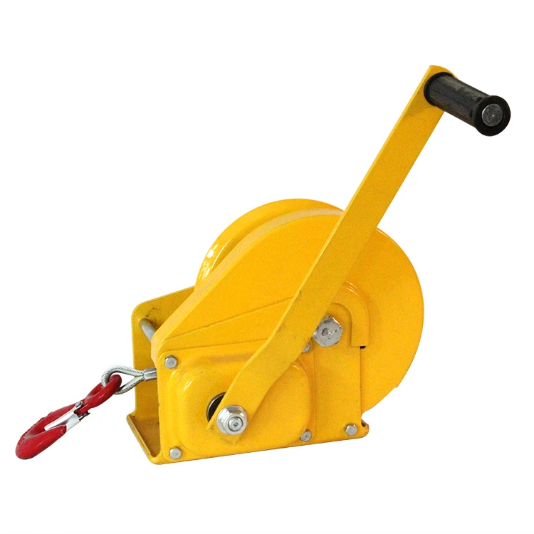 High Quality Portable Self-Locking Steel Hand Winch Manual Winch with Rope for Cranes 1200LBS 1800LBS 2600LBS Winch Capacity