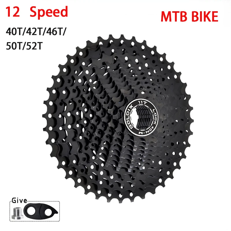 

Кассета черная для горного велосипеда Shimano sram, 12 Скоростей, 11-40T/42T/46T/50T/52T, k7 12v 12 s