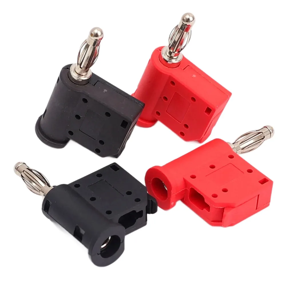 4PCS Stackable Banana Plug No Soldering Lamp Pitcher Flower Stacking Plug 16.8mm Testing Instrument Power Connection Connector