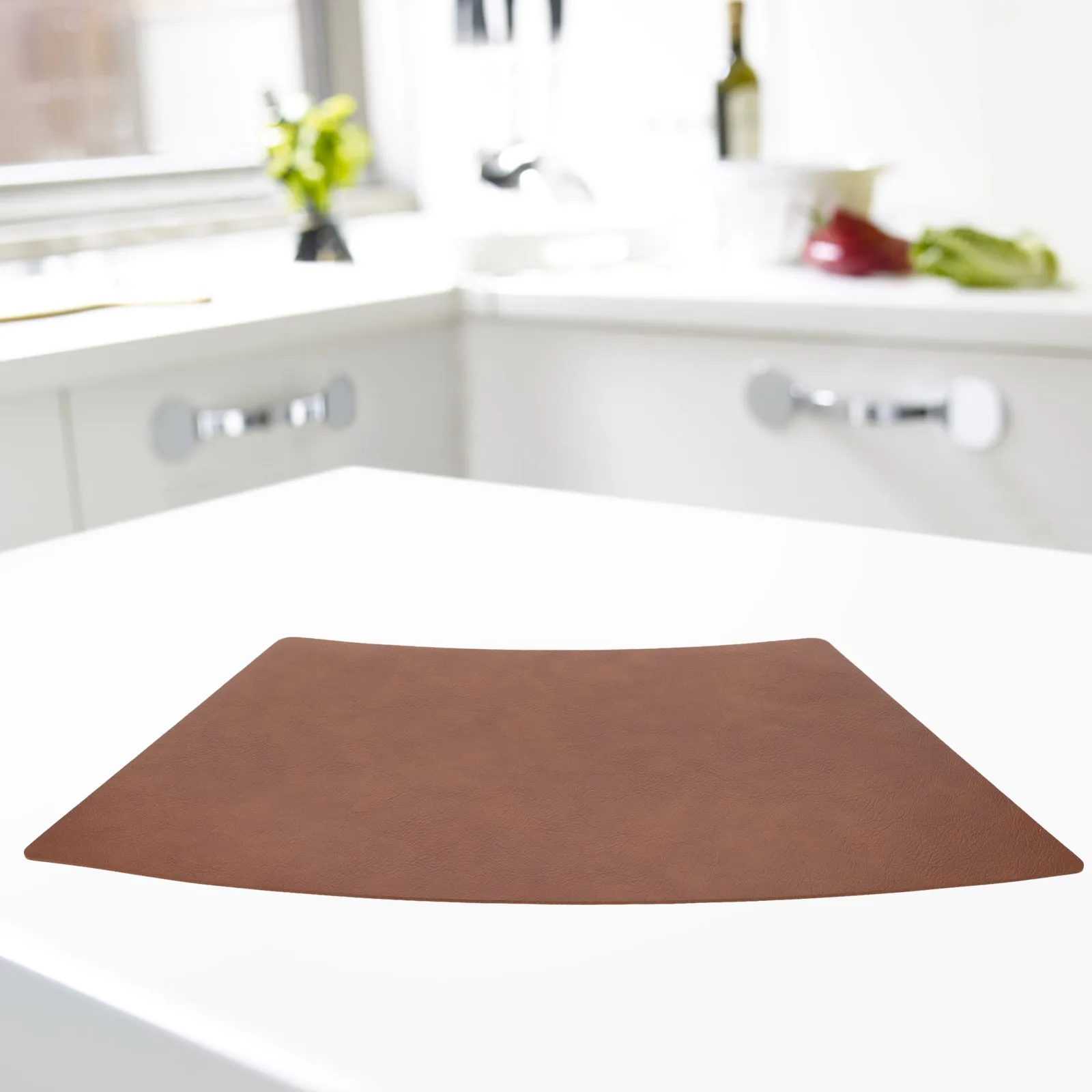

Placemat Walnut Color 27x43cm Small Size Heat Insulated Table Mat for Home Hotel Restaurant Dining Place Mats Kids