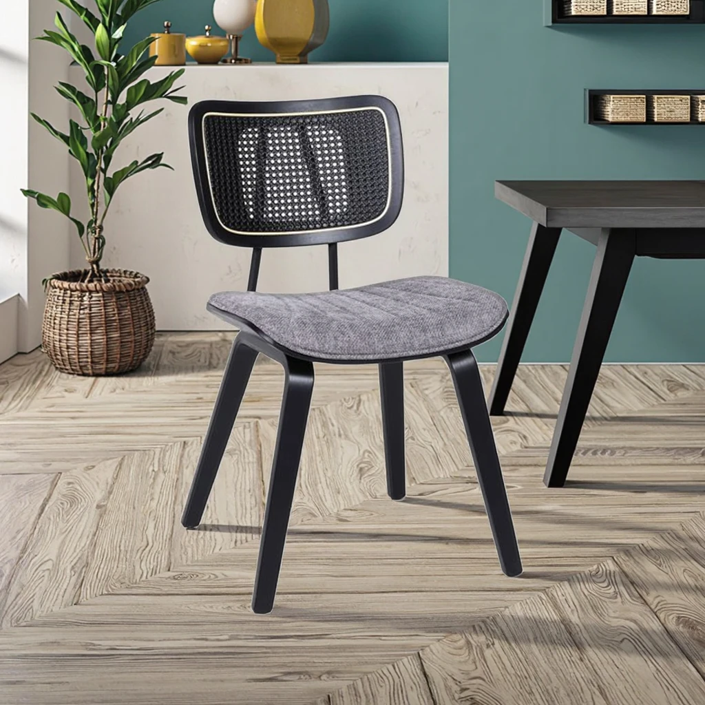 High Quality Modern Commercial Curved Wood Bar Stool Leather Wrap Back Black Tie Dining Restaurant Outdoor Use Foldable