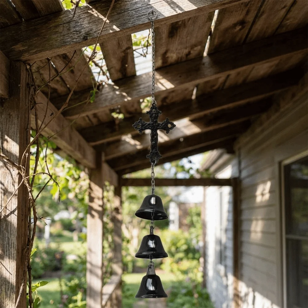 Creative Retro Halloween Wind Chime Spooky Gothic Spider Web Wind Chime Waterproof Fantasy Spider Web Hanging Ornament Outdoor