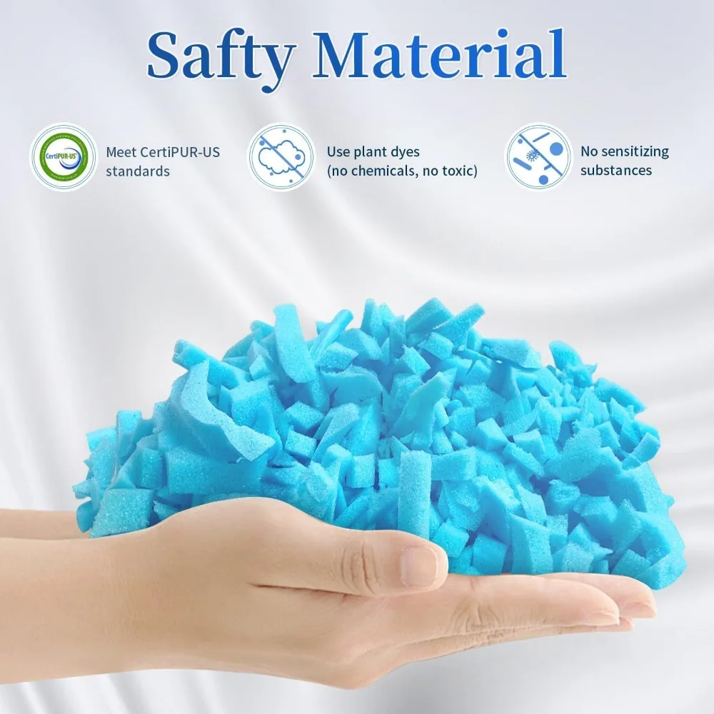 حشو كيس الفول، حشوة رغوة الذاكرة الممزقة بوزن 40 رطلًا، رغوة إعادة تعبئة كيس الفول الناعمة للأريكة والوسادة والحيوانات المحشوة