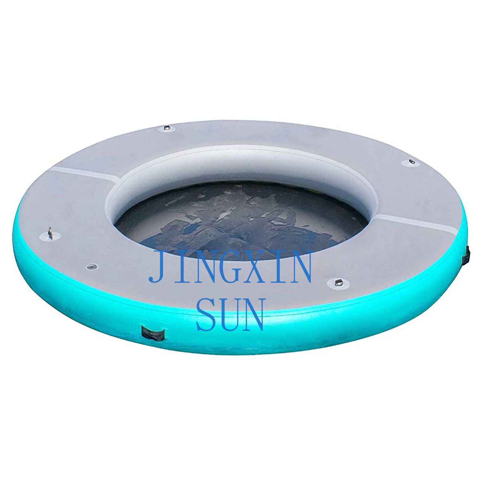 High quality inflatable fishing swimming platform leisure island floating paddle board sea yacht marina leisure