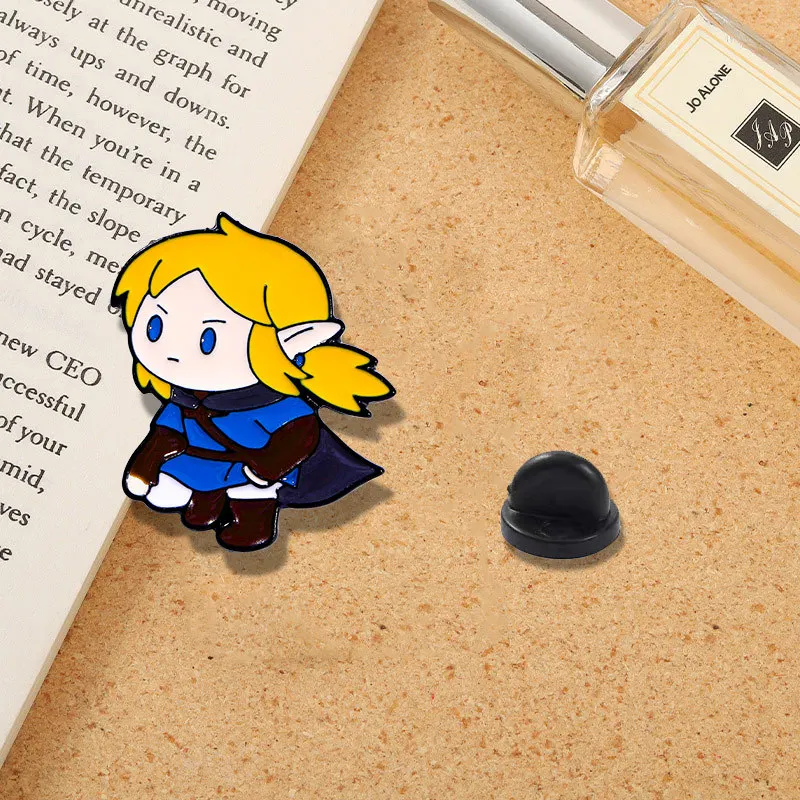 Cartoon Character Badge Brooch Zelda Badge Student Cute Accessory for Men Women's Party Charm Accessories Decorations Wholesale view 2