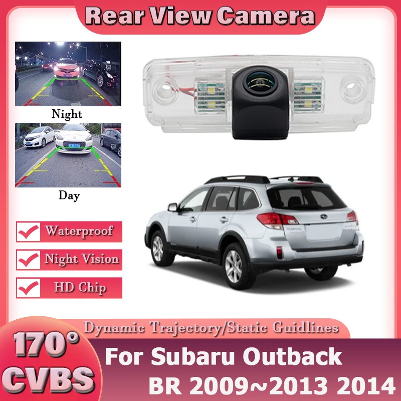 

170° Dynamic Trajectory 1080×720P Vehicle Car Rear View Camera For Subaru Outback BR 2009 2010 2011 2012 2013 2014 Car Monitor