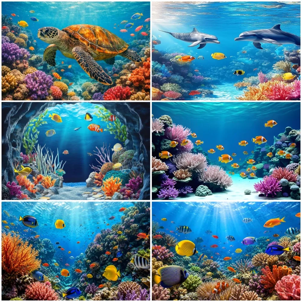 Marine Aquarium & Regional Centre Photos - 海洋生物背景 海亀 クジラ 洞窟 サンゴ礁 魚