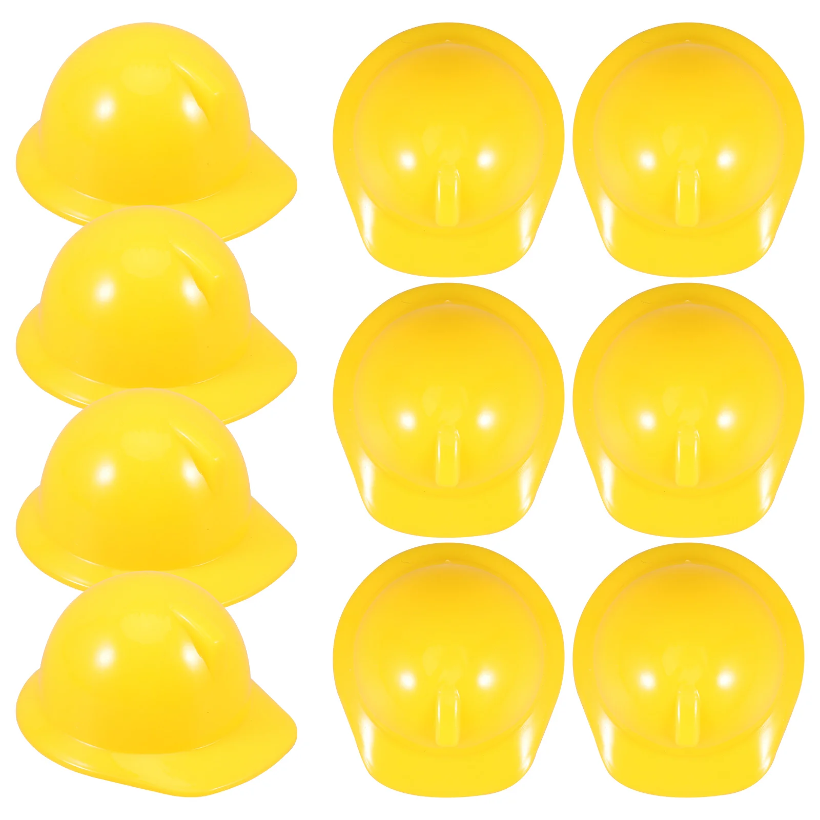 

10 Pcs Mini Construction Hat Creative Pet Girls Toys Plastic Safety Helmets Child Cars