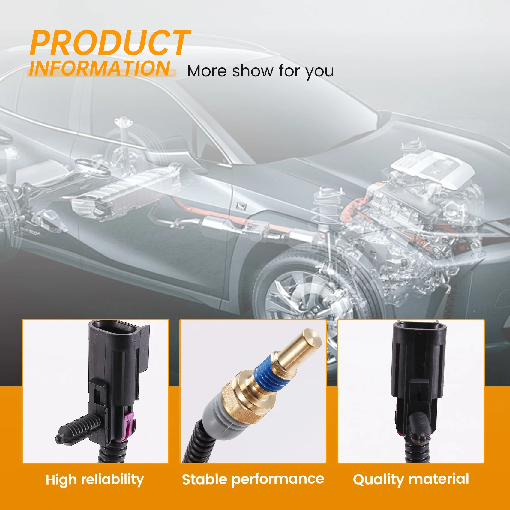 

A33K-12575198 Radiator Coolant Temperature Sensor For Ascender Bravada Envoy Trailblazer 2002-2005