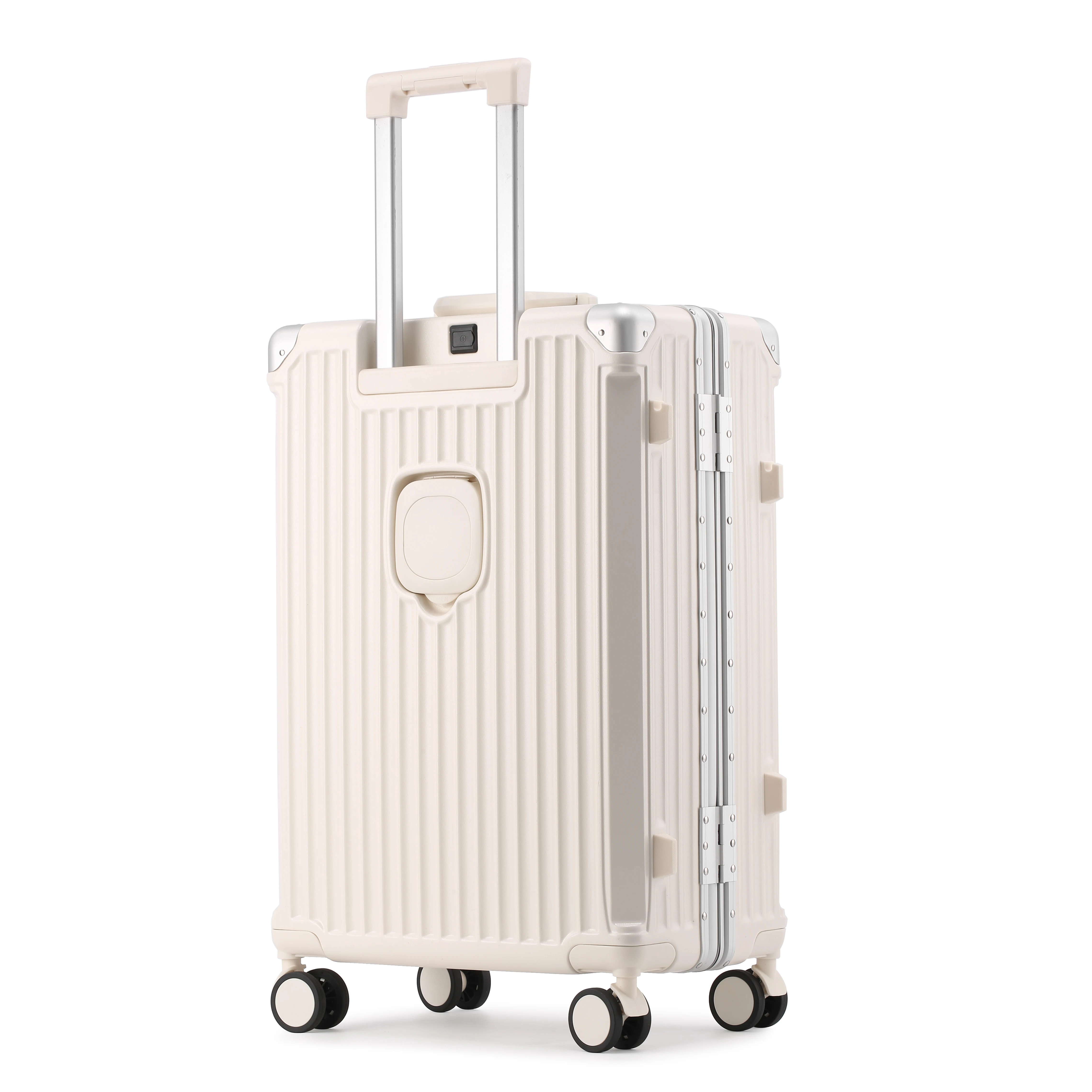 Aluminum Alloy Frame Suitcase Anti-Scratch Trolley Case Portable Carry-On Rear Cup Holder with Universal Wheels Suitcase Luggage