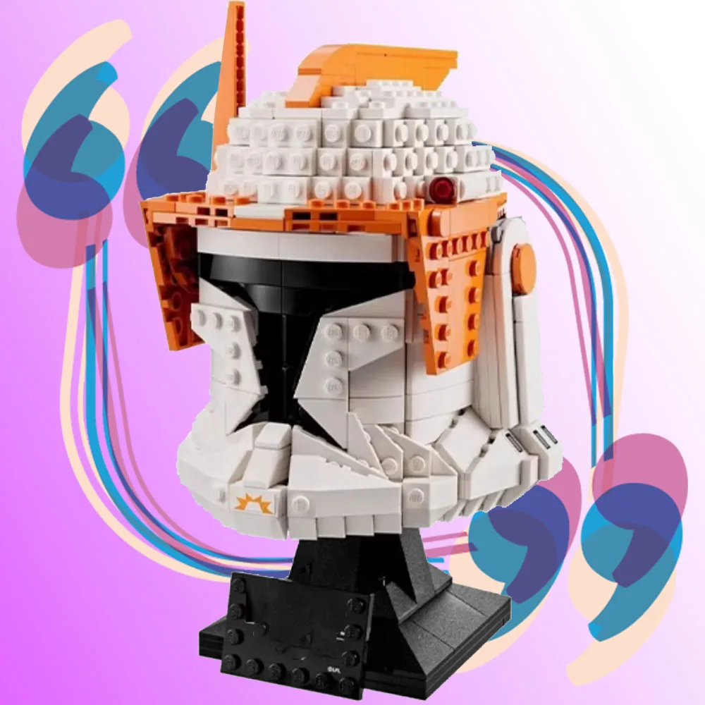 

MOC Assemble Model Bricks Commander Cody Pilot Helmet Building Block Bricks Action Figures Space Wars Toys