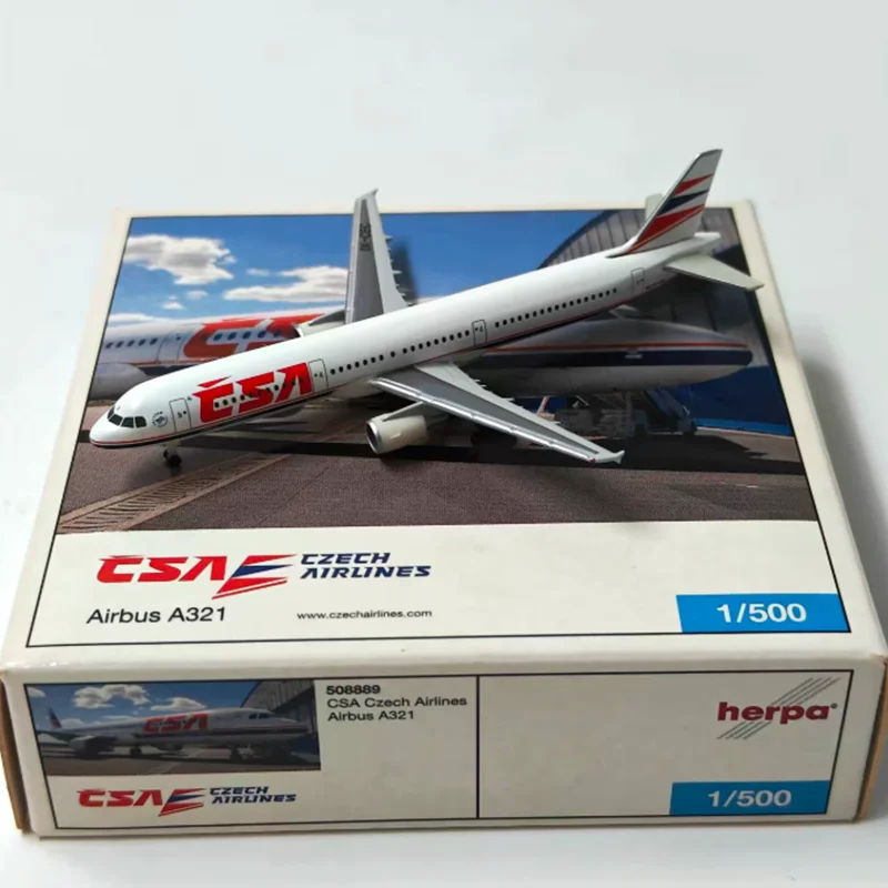 

Литой под давлением масштаб 1:500 A321 пассажирский самолет OK-CEC модель самолета из сплава статическая коллекция украшенные праздничные подарки игрушки