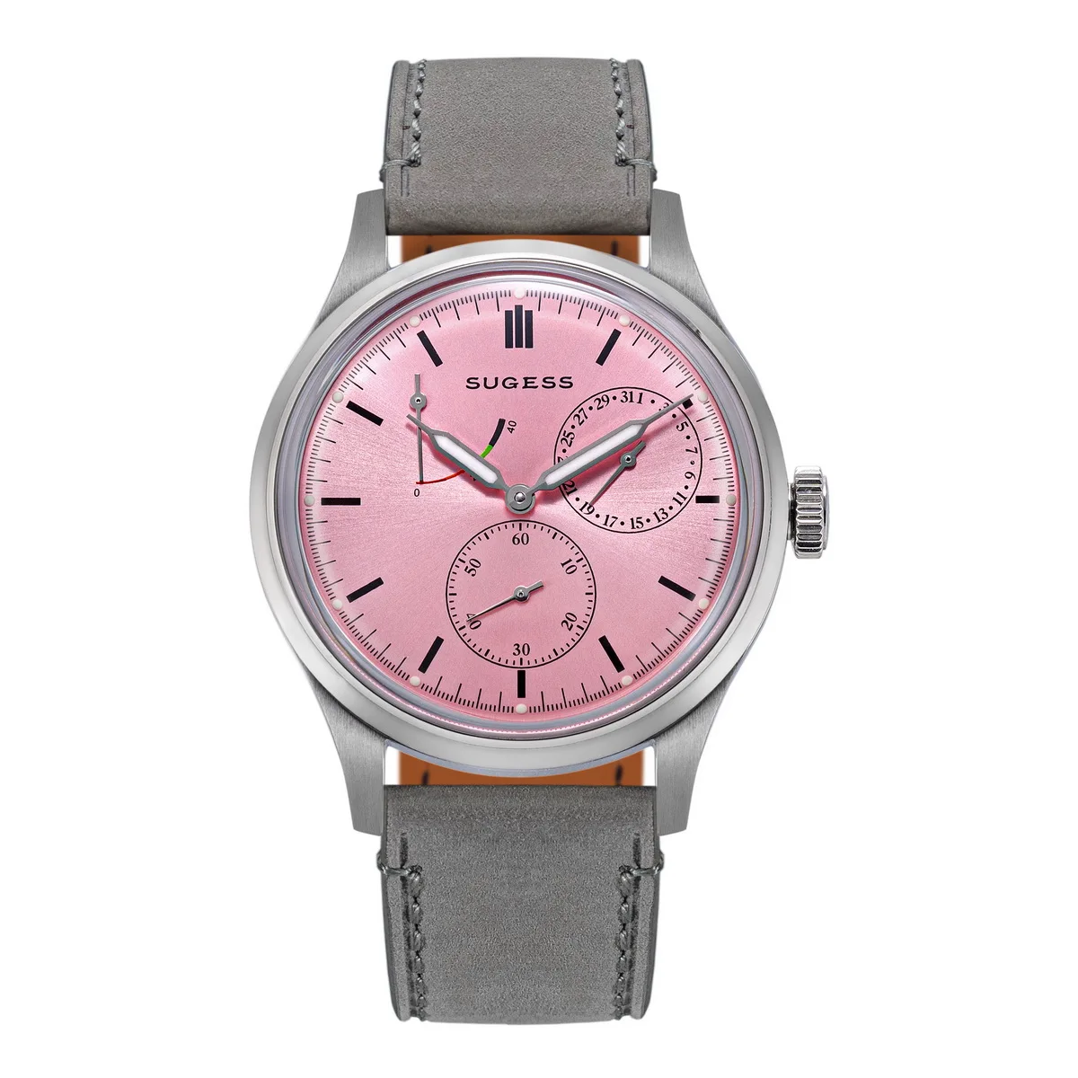 Sugess Business Horloge van Heren Automatisch Tianjin ST1787 Beweging met Genève Strepen Mechanische Horloges Waterdicht Dun S458
