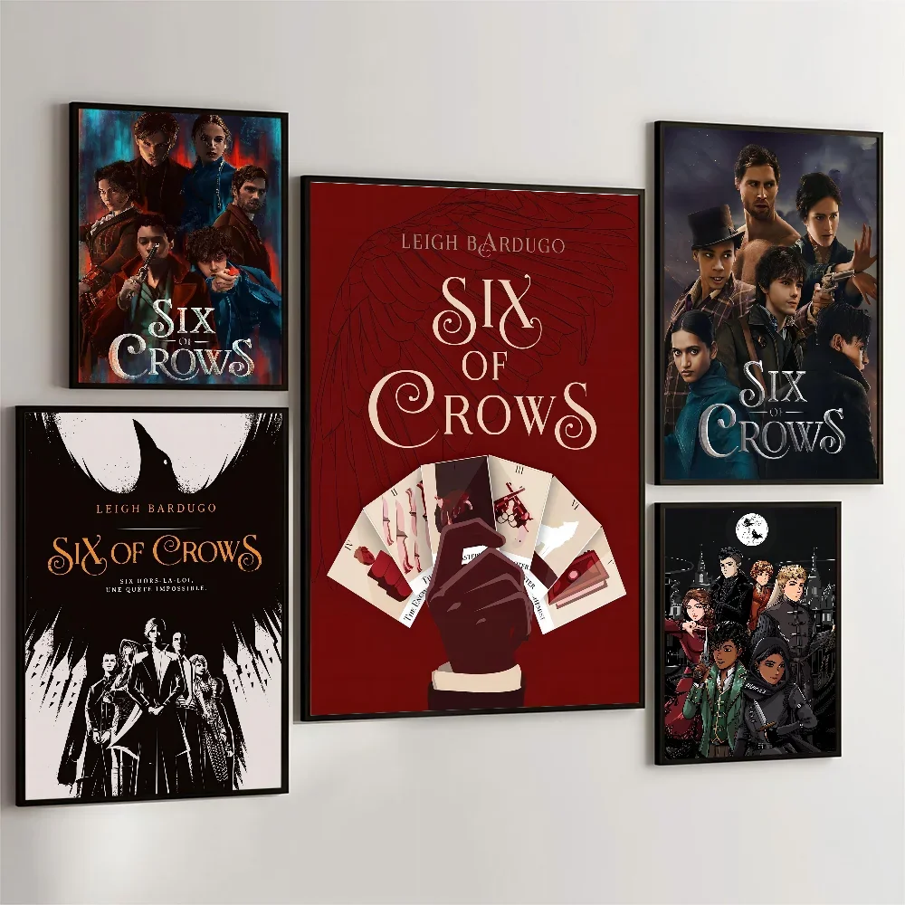 1PC Welcome To Ketterdam Six Of Crows Movie Sticky Posters Retro Kraft Paper Sticker Room Bar Cafe Aesthetic Art Wall Painting