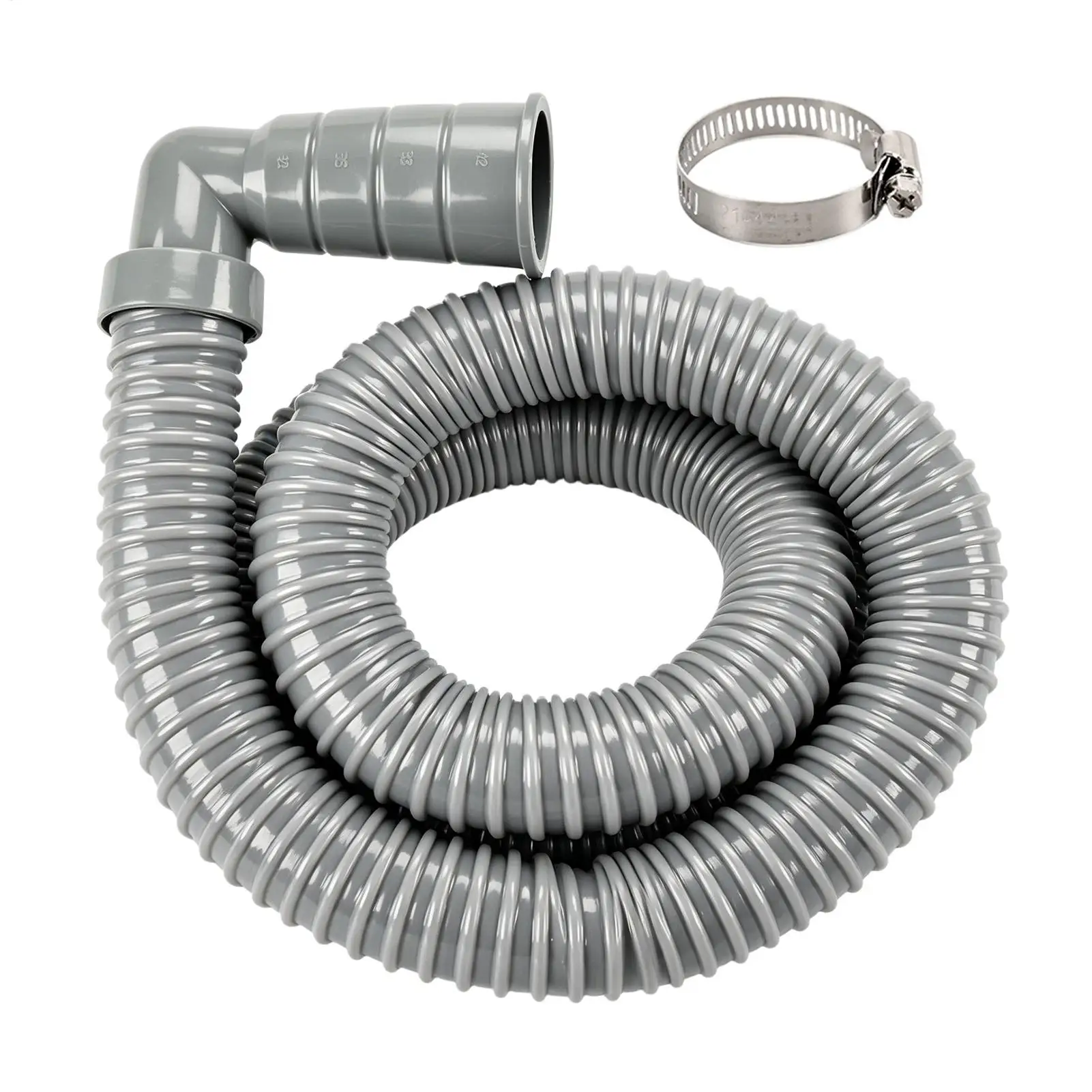 Foldable RV Drain Pipe Foldable Drain Pipe Leak-Proof RV Septic Hose RV Sewage Hose With Elbow Universal Elbow Drain Hose
