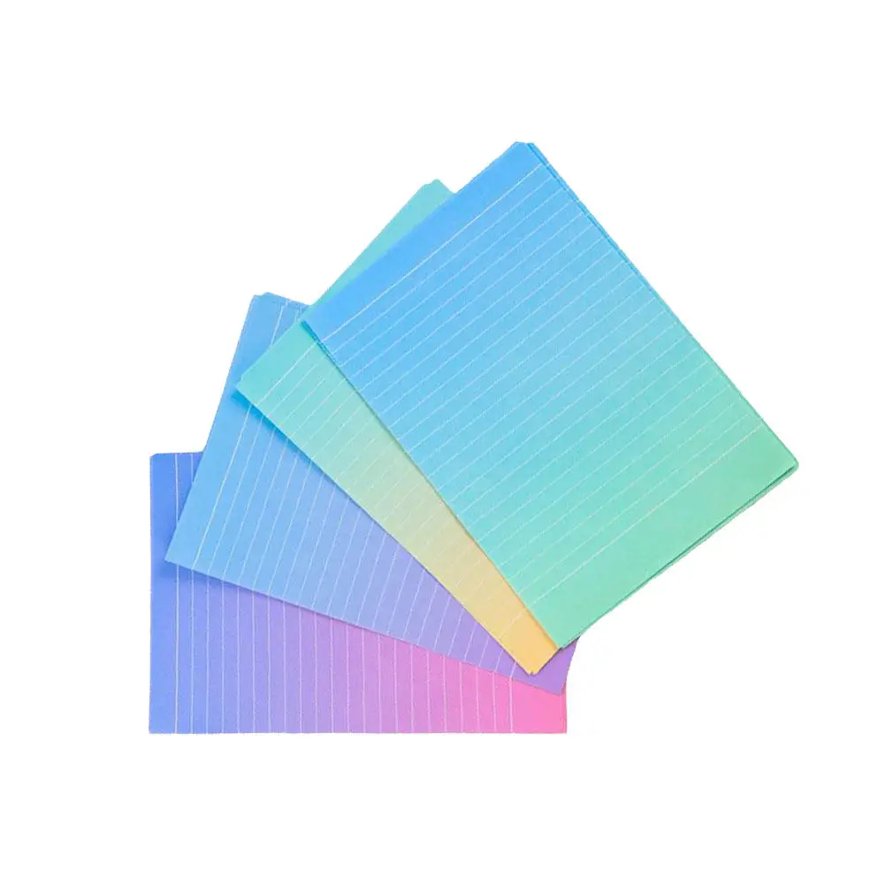 

4Sets Letter Paper and Envelopes Set Gradient Colorful Writing Stationery Kit Perfect for Invitations Letters Notes Thank-You
