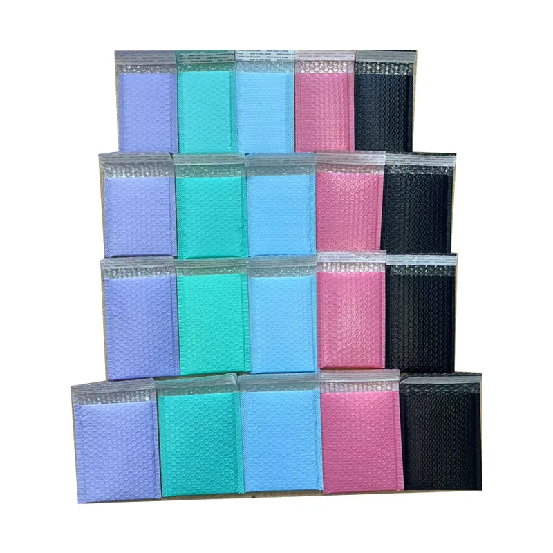 

Shockproof Padded Self-Seal Mailers (25 Pcs) in Pink, Black, Blue, Purple & Green for Business Shipping Needs